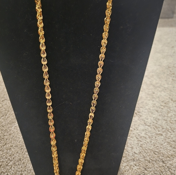 24kgp Dubai Jewelry Elegant Gold Necklace with Intricate Design - Picture 6 of 10